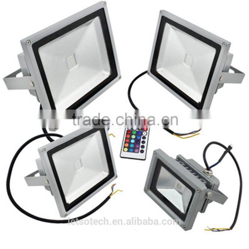 2016 high quality factory price IP65 20w 30w 50w christmas led flood light remote floodlights with CE &ROHS&UL 3 years warranty