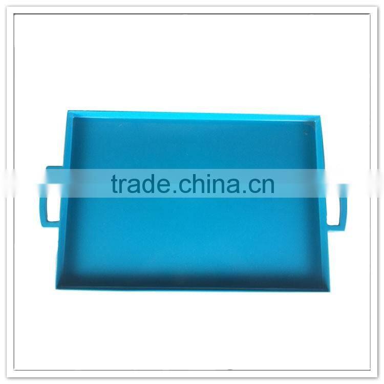 Hot selling solid color large plastic serving tray
