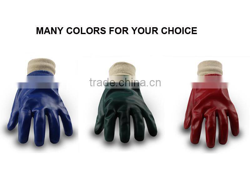 Cheap price for pvc coated cotton knitted hand work gloves