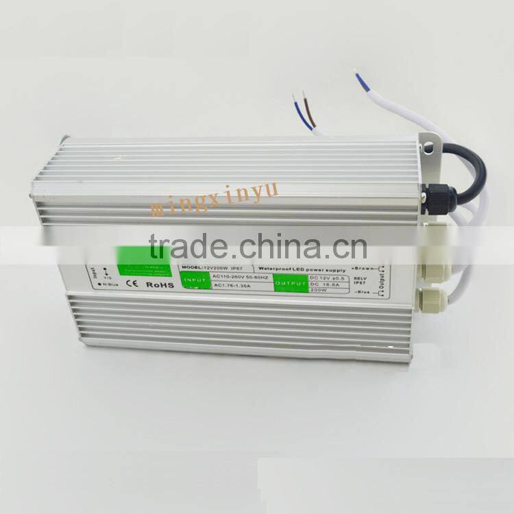 200W output power dc24V 200W led strip cctv camera led transformer 24v 200w switching mode power supply