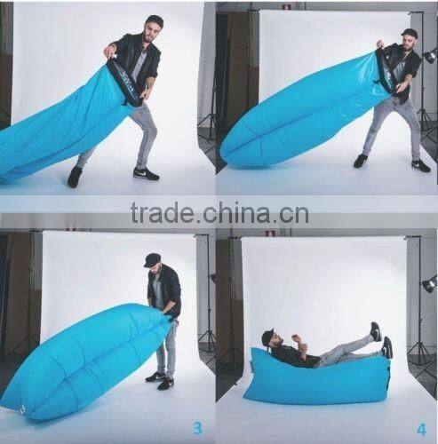 New Design 3 season type and Air Filling Full Printed Inflatable Sleeping Bag with High Quality