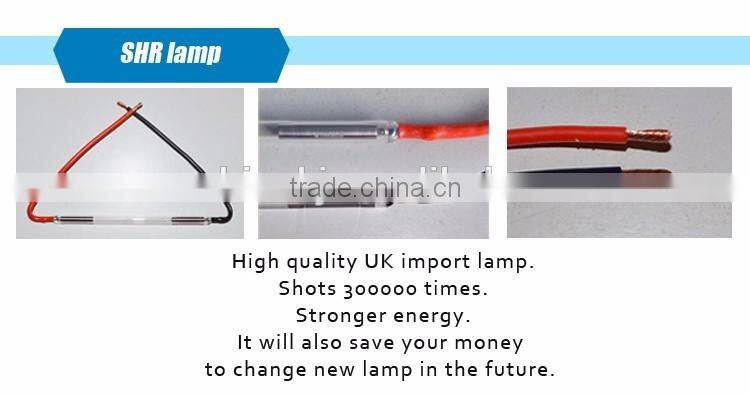 Hot selling 3000w imported lamp 1-10hz elight hair removal shr diode laser