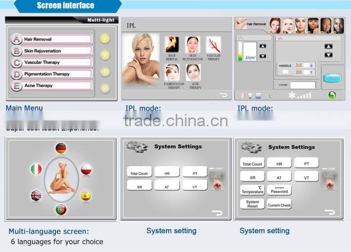 2017 New portable ipl hair removal system