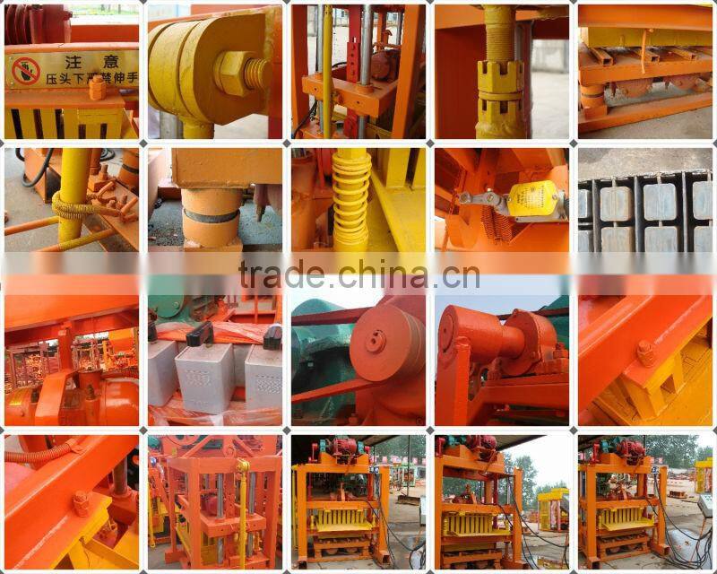 Simple operation hydraulic concrete block making machine QT4-30 made in China hydroform cement brick shaping equipment price