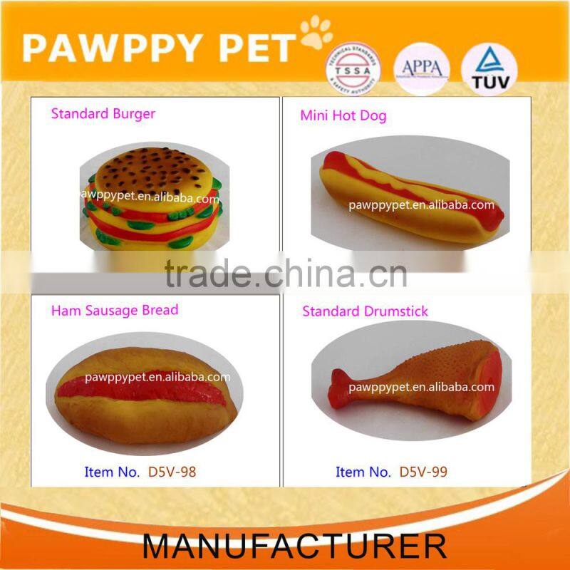 Food Theme Vinyl Dog Toys
