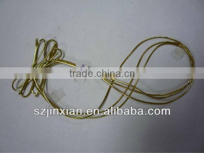 Showed on Space X of Silver/gold Elastic Cord manufacturer