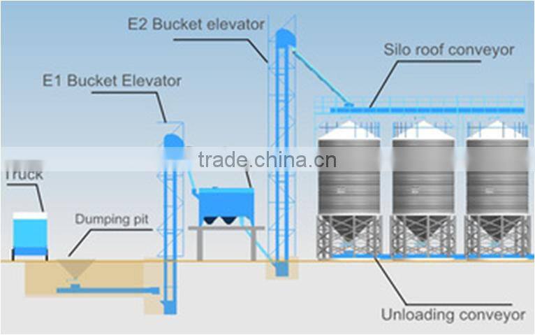 z type food grade bucket elevator