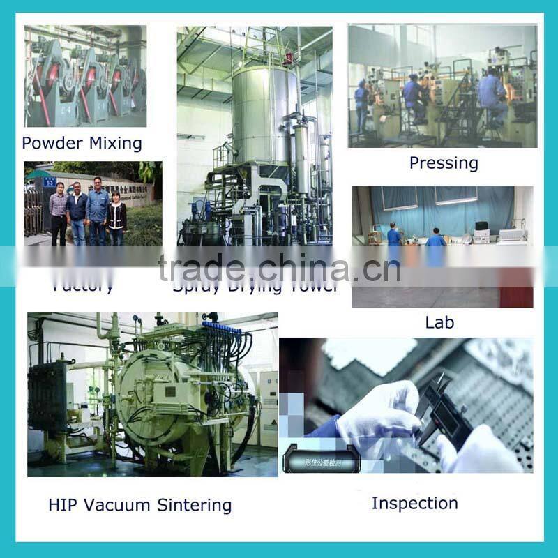 K20 cemented carbide cutting blade for woodworking with double holes