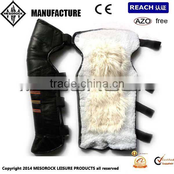 leather motorcycle leg warmer knee Protectors Off-Road electric bicycle