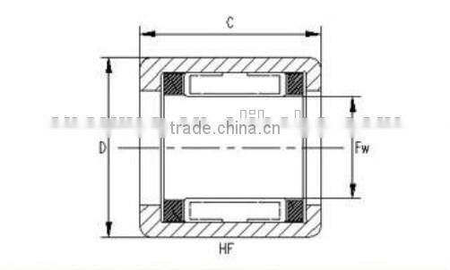 HF0612KF (plastic springs) One Way Needle Bearing in good quality