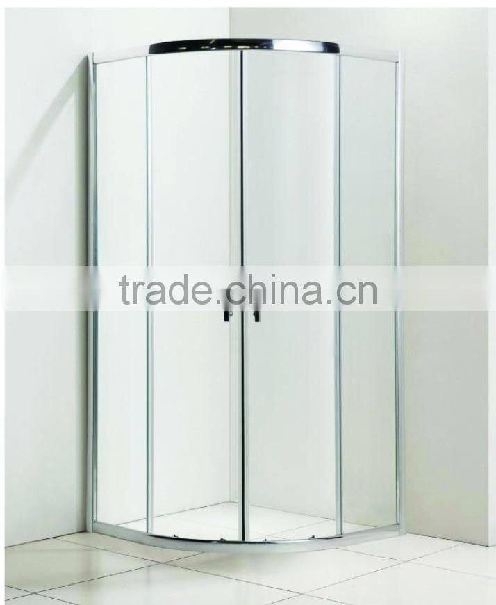 4mm 5mm 6mm Arc Shape Tempered Glass Shower Room