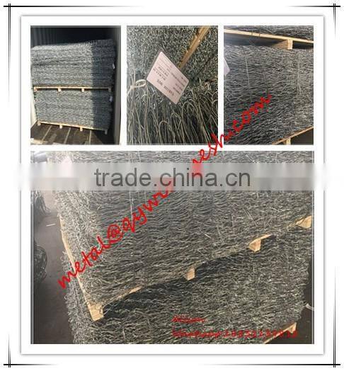 Hot-dip galvanized gabion box price with low carbon steel wire
