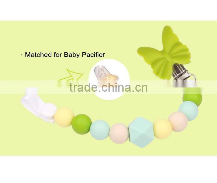 Hot selling silicone pacifier clips from China manufacturer