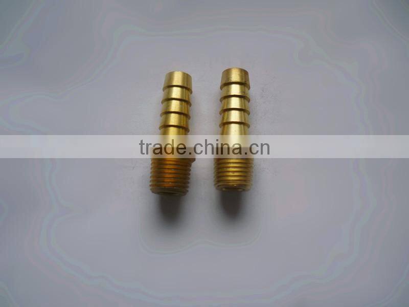 CNC american type brass NPT threaded male pex pipe hose fitting