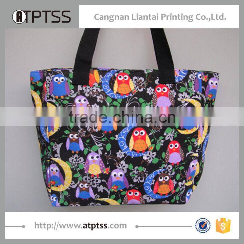 Beauty women cotton shopping popular generous fashion canvas tote bag