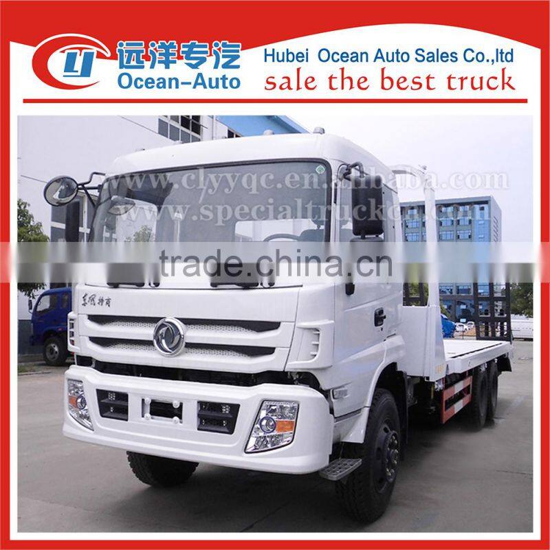 Dongfeng 6x4 euro 4 13 ton flatbed tow body truck