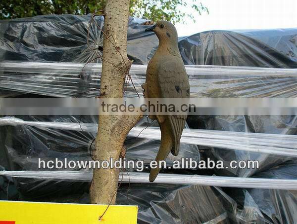 OEM Blow Molding Plastic HDPE Bird Simulation Animal Plastic Bird Decoy