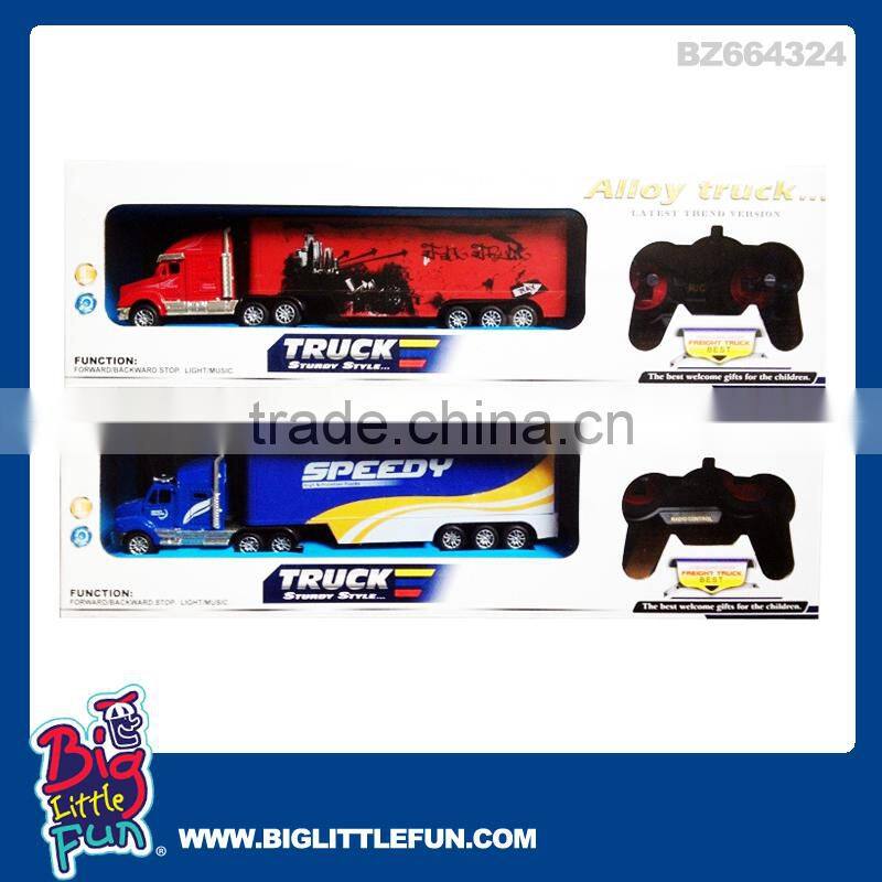 4 channels remote control toy truck,trailer truck toy