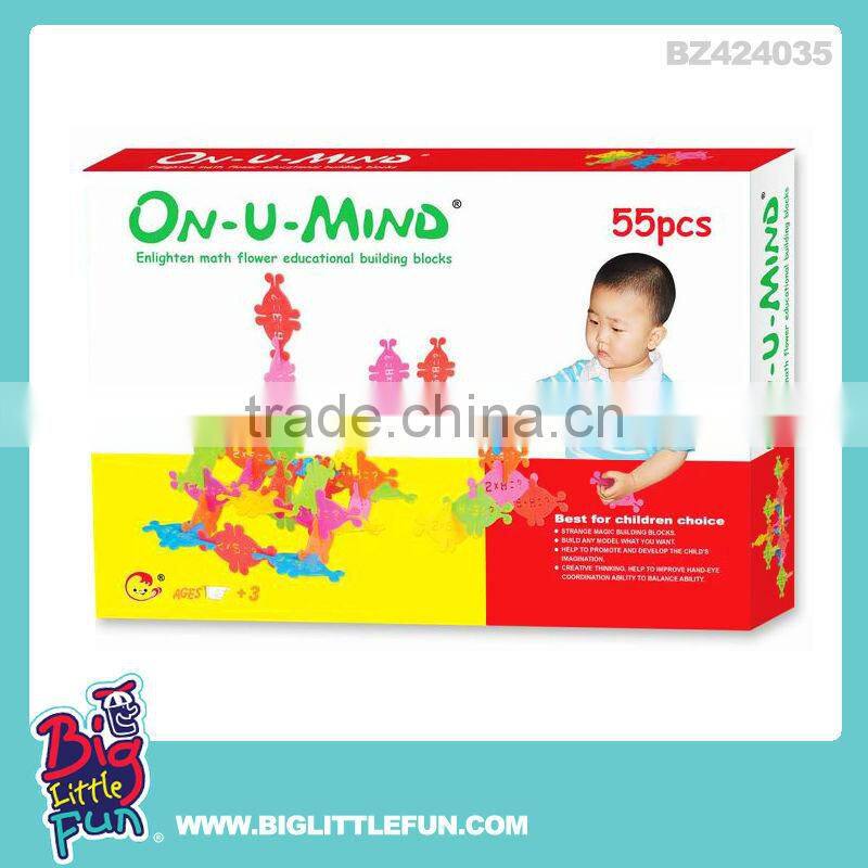 55pcs snow flower toy building block