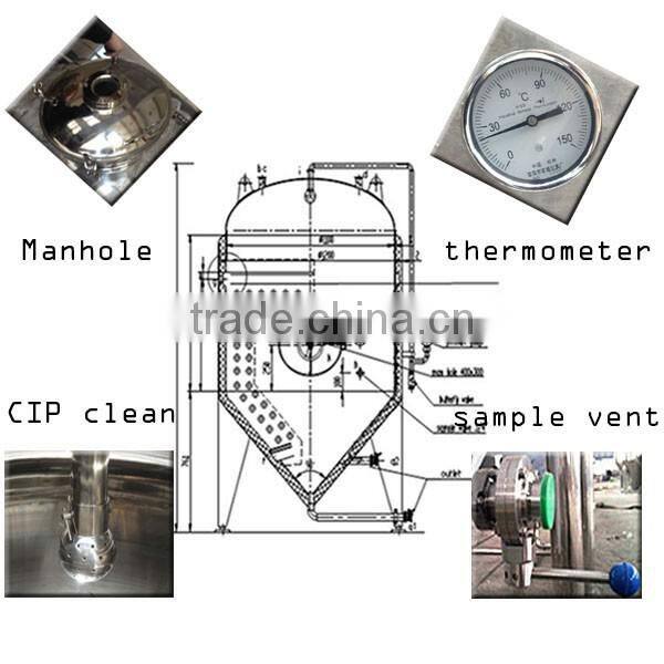 500 liters stainless steel fermentation tank