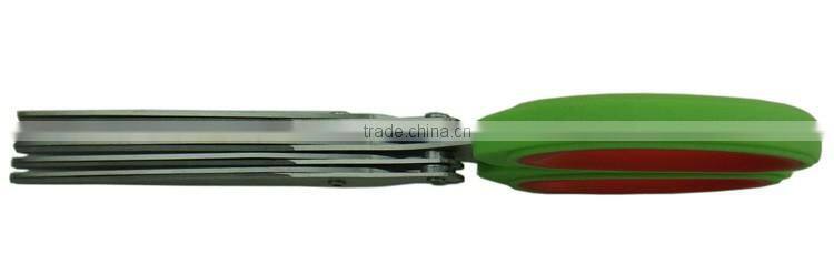 0200027 Practical 5 blades stainless steel pickle scissors