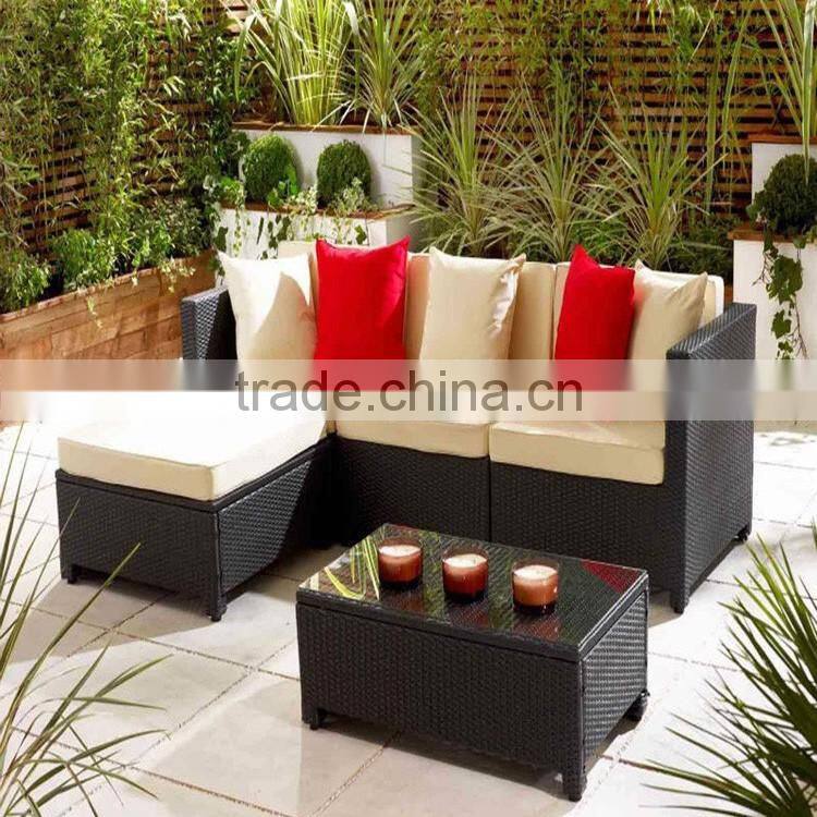 S&D 2016 wholesales new style rattan sofa for living room