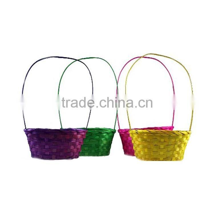 Easter decoration items wholesale cheap colorful felt easter basket