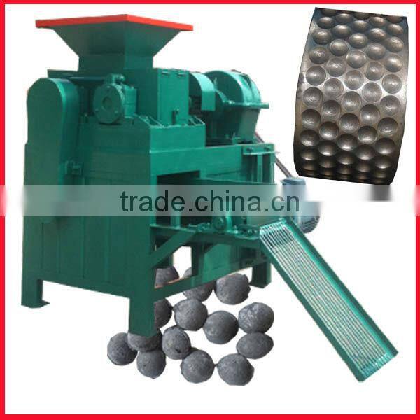 stable performance hydraulic double roller barbeque charcoal press machine
