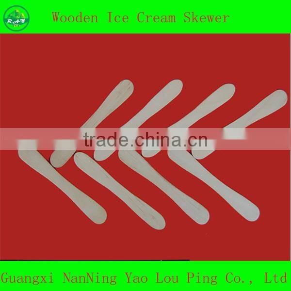 Hot Sell 114mm Individually Wrapped With Paper Ice Cream Spoon