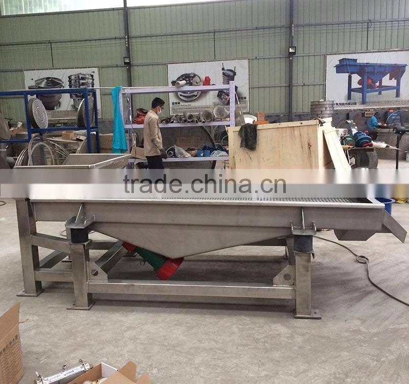 Used for chemicals carbon fertilizer carbon steel linear gravel shaker screen price