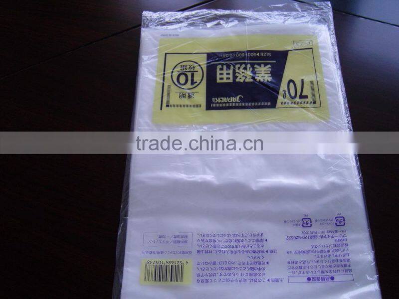 LDPE transparent plastic flat bags