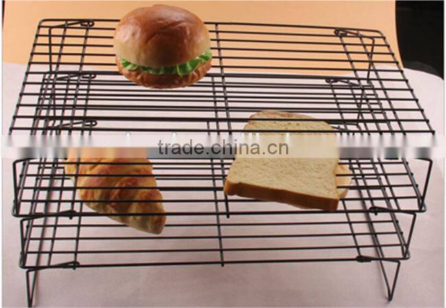 Customized 3-Tier Counter top Metal Wire Mesh Cooling Rack