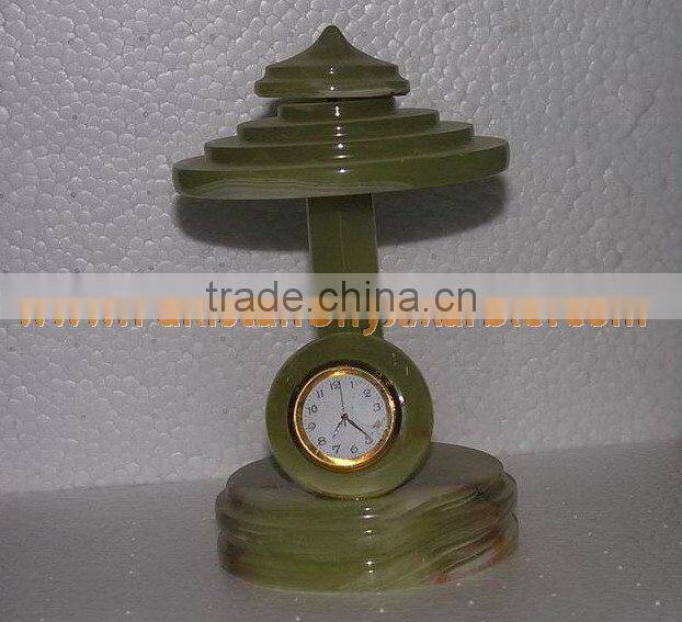 PAKISTAN SUPPLIER WHOLESALE New selling attractive style CLOCKS ONYX MARBLE HANDICRAFTS