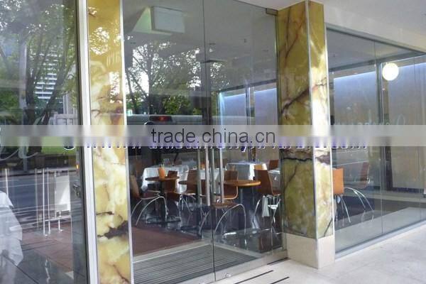 EXCLUSIVE MARBLE GREEN ONYX COLUMNS PILLARS CARVED TOP