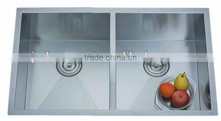 Handmade stainless steel basin for kitchen