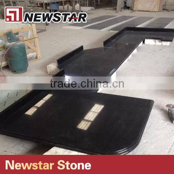 Newstar black solid color granite countertop