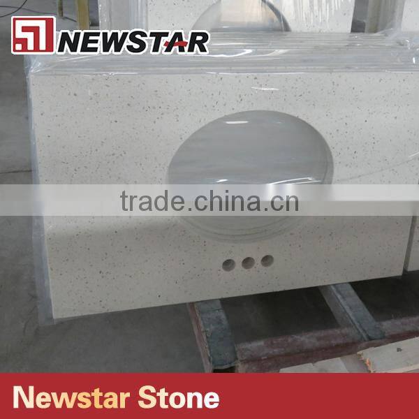 Resin Composite Synthetic Quartz Stone Vanity Top