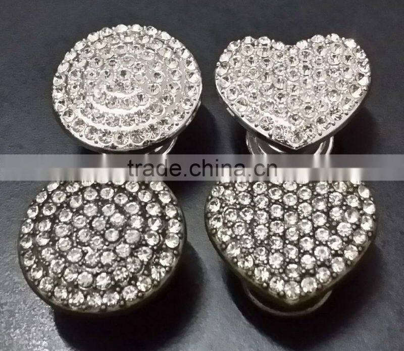 bling bling heart shaped metal alloy furniture cabinet knobs