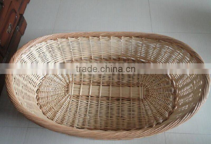 100%handmade and natural baby wicker moses basket wicker basket for baby
