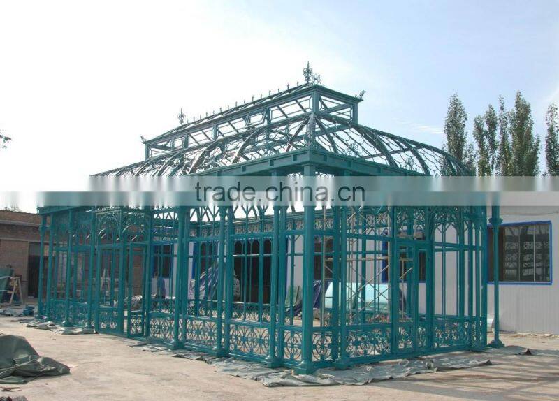 Luxurious Hot Galvanized Steel Frame Garden Greenhouse