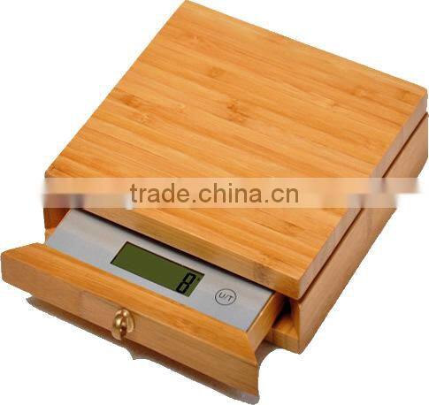 High Precision Bamboo Wooden Kitchen Scale