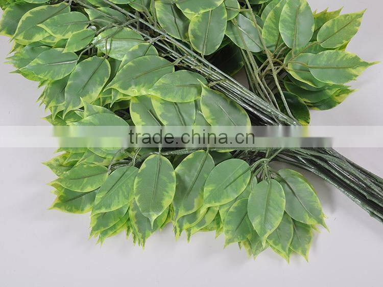 environmental friendly artificial leaves for decoration artificial ficus leaves