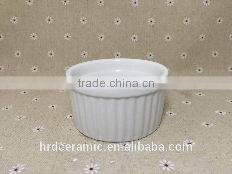 High quality Stocked bakeware sala bowl /flat bottom round bowl
