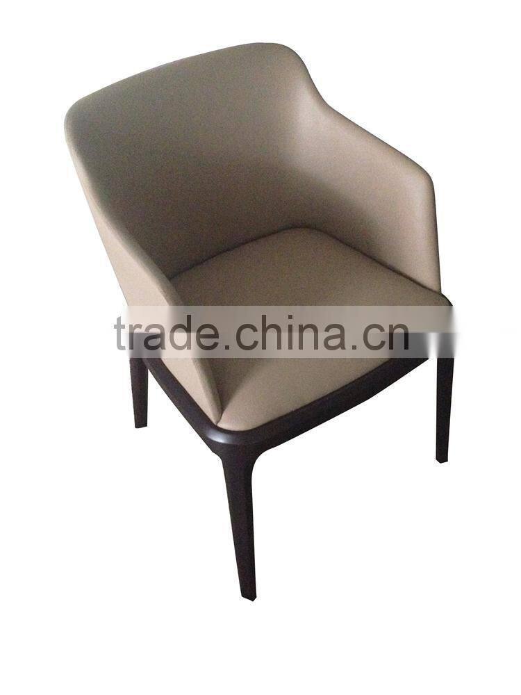 high quality dining wood chair with pu leather