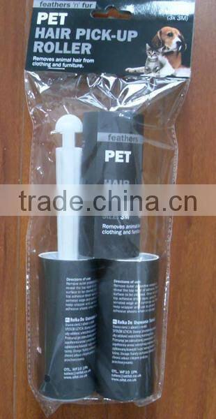 Wholesale plastic pet hair lint roller with 2 refills