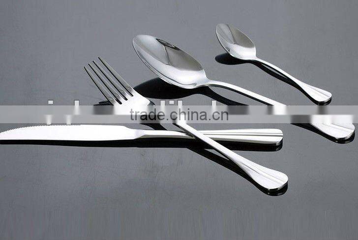 wholesale stainless steel dinnerware set with gold plating