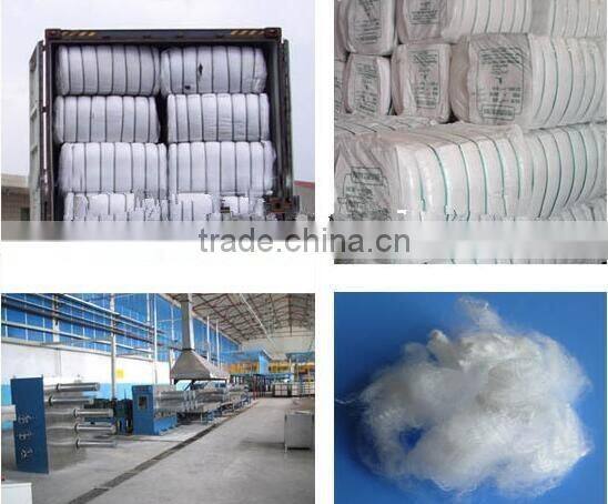 White Viscose staple fibre VSF 6denier 102mm length Anti-Bacteria Feature