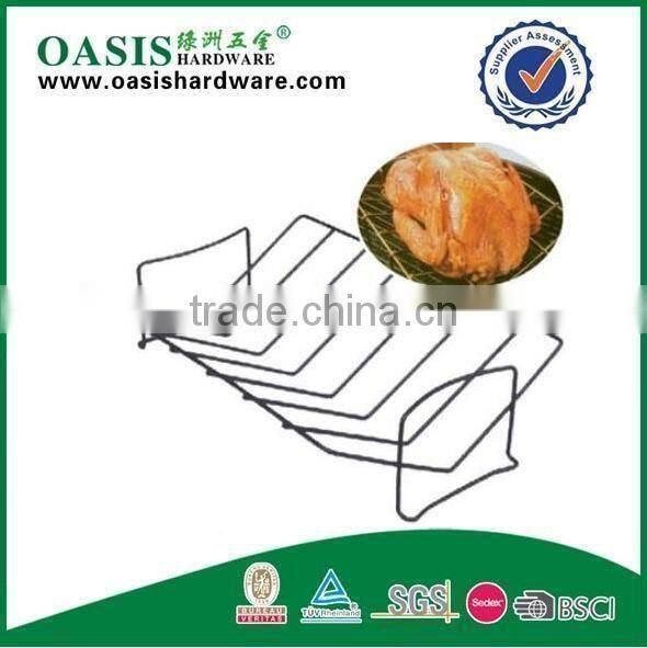 Stainless Steel BBQ Chicken Cooker Grill the beer bird chicken rack