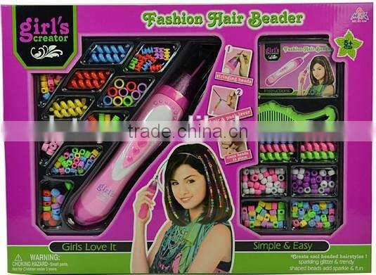 hot sale fashion plastic DIY hair beaders for children