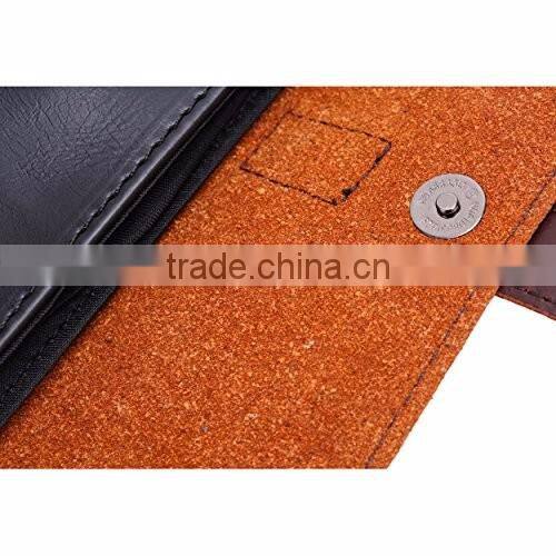 PU Leather Clutch Wallets Purse Handbag With Wristbelt